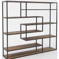 Hype Mebel Зиг-Заг 200x150 (черный/дуб галифакс олово)