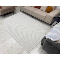 Ковер для жилой комнаты Radjab Carpet Сканди Сизаль Прямоугольник 10980A 13055RK (1.6x2.3, Cream/Cream) - Превью изображения №2 — Интернет-магазин ПроЗаказ