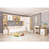 Полка Аквилон Кот №7.1 (туя светлая/белый) - Превью изображения №2 — Интернет-магазин ПроЗаказ