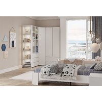 Стеллаж Стендмебель Хелен ПН 02 (белый/белый) - Превью изображения №4 — Интернет-магазин ПроЗаказ