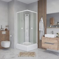 Душевая кабина Niagara Promo P80/26Q/MT/BK 80x80x195 - Превью изображения №4 — Интернет-магазин ПроЗаказ