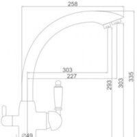 Смеситель Ledeme L4455-3 (хром) - Превью изображения №3 — Интернет-магазин ПроЗаказ