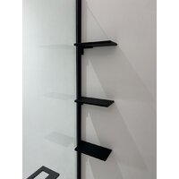 Душевая стенка Adema Риббер 120 Walk-In (черный) - Превью изображения №3 — Интернет-магазин ПроЗаказ