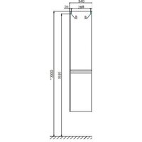  Акватон Шкаф-пенал Лондри 34 1A236203LH010 (белый) - Превью изображения №2 — Интернет-магазин ПроЗаказ
