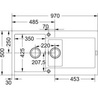 Кухонная мойка Franke Maris MRG 651-97 114.0675.997 (черный) - Превью изображения №2 — Интернет-магазин ПроЗаказ
