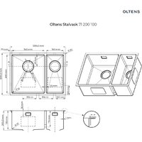 Кухонная мойка Oltens Stalvask 71200100 - Превью изображения №2 — Интернет-магазин ПроЗаказ