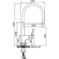 Смеситель Ledeme L4092G-2 - Превью изображения №2 — Интернет-магазин ПроЗаказ