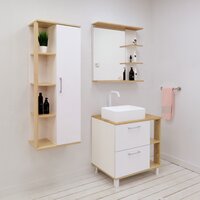 Зеркало Doratiz Гавайи 70 2711.157 (с полками справа) - Превью изображения №5 — Интернет-магазин ПроЗаказ