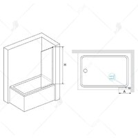 Стеклянная шторка для ванны RGW SC-056-B 351105650-14 - Превью изображения №4 — Интернет-магазин ПроЗаказ