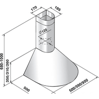 Кухонная вытяжка Elikor Эпсилон 60П-430-П3Л (медный антик/золото) - Превью изображения №2 — Интернет-магазин ПроЗаказ