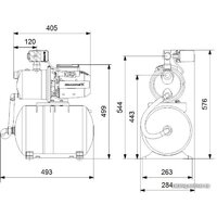 Насосная станция Grundfos JP 3-42 PT-H - Превью изображения №3 — Интернет-магазин ПроЗаказ