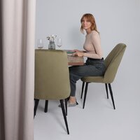 Стул Мамадома Leonard M (d12 Olive Lux/черный) - Превью изображения №2 — Интернет-магазин ПроЗаказ