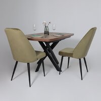 Стул Мамадома Leonard M (d12 Olive Lux/черный) - Превью изображения №4 — Интернет-магазин ПроЗаказ