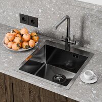 Кухонная мойка Floracio Steel F.4651.GM - Превью изображения №2 — Интернет-магазин ПроЗаказ