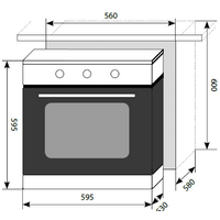 Электрический духовой шкаф LEX EDM 070 IX [CHAO000192] - Превью изображения №2 — Интернет-магазин ПроЗаказ