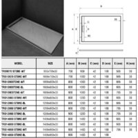 Душевой поддон WeltWasser TRS 10080 Stone-WT 100x80 - Превью изображения №2 — Интернет-магазин ПроЗаказ