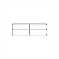 Тумба Mio Tesoro Мальта 4 ящика 160x54 2.05.02.030.1 (белый) - Превью изображения №4 — Интернет-магазин ПроЗаказ