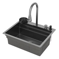 Кухонная мойка Roxen Stage Plus 560250-60B многофункциональная 8 в 1 (60*48/графит) - Превью изображения №4 — Интернет-магазин ПроЗаказ