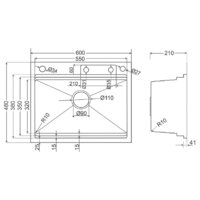 Кухонная мойка Roxen Stage Plus 560250-60B многофункциональная 8 в 1 (60*48/графит) - Превью изображения №21 — Интернет-магазин ПроЗаказ