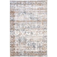 Radjab Carpet Бьянка Прямоугольник D008A 10632RK-B (4x6, Cream Shirink/Blue Fdy)