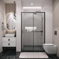 Душевая дверь Grossman Style 130x195 100.K33.05.130.21.02 (черный матовый/стекло шиншилла) - Превью изображения №10 — Интернет-магазин ПроЗаказ