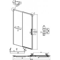 Душевая дверь Grossman Style 130x195 100.K33.05.130.21.02 (черный матовый/стекло шиншилла) - Превью изображения №12 — Интернет-магазин ПроЗаказ