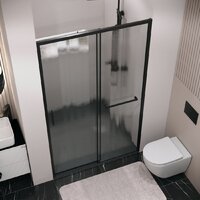 Душевая дверь Grossman Style 130x195 100.K33.05.130.21.02 (черный матовый/стекло шиншилла) - Превью изображения №11 — Интернет-магазин ПроЗаказ