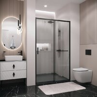 Душевая дверь Grossman Style 130x195 100.K33.05.130.21.02 (черный матовый/стекло шиншилла) - Превью изображения №9 — Интернет-магазин ПроЗаказ