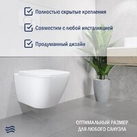 Унитаз подвесной Lauter Nuremberg 21811 + Breez 21GN7071CH - Превью изображения №3 — Интернет-магазин ПроЗаказ