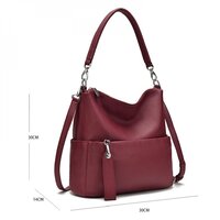 Женская сумка Mironpan 6011 (темно-красный) - Превью изображения №5 — Интернет-магазин ПроЗаказ