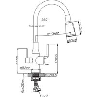 Смеситель Diadonna D49-19053QH - Превью изображения №2 — Интернет-магазин ПроЗаказ