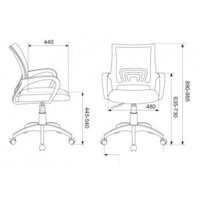 Офисное кресло Бюрократ CH-695NLT (зеленый TW-03 TW-30 сетка/ткань) - Превью изображения №9 — Интернет-магазин ПроЗаказ
