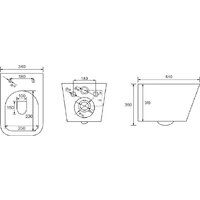 Унитаз подвесной Berges Wasserhaus Floe S Rimless + АТОМ 410 АТ-043368 (с сиденьем) - Превью изображения №9 — Интернет-магазин ПроЗаказ