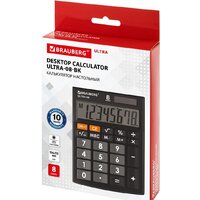 Бухгалтерский калькулятор BRAUBERG Ultra-08-BK 250507 (черный) - Превью изображения №9 — Интернет-магазин ПроЗаказ