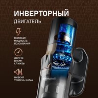 Пылесос Weissgauff V12 BLDC 630 Bronzo Beige X-Treme Turbo - Превью изображения №4 — Интернет-магазин ПроЗаказ