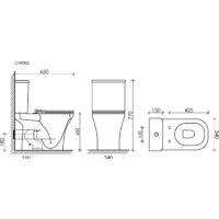 Унитаз напольный Ceramica Nova Alfa Rimless CN9002-B (без бачка) - Превью изображения №7 — Интернет-магазин ПроЗаказ