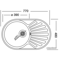 Кухонная мойка Kromevye EC 259 - Превью изображения №2 — Интернет-магазин ПроЗаказ