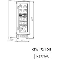 Винный шкаф Kernau KBW 172.1 D B - Превью изображения №8 — Интернет-магазин ПроЗаказ