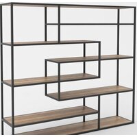 Hype Mebel Зиг-Заг 200x150 (черный/дуб галифакс натуральный)