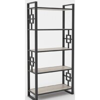 Hype Mebel Квадро 50x170 (черный/дуб галифакс натуральный)