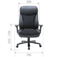 Офисное кресло CHAIRMAN CH414 (экокожа/ткань черный) - Превью изображения №4 — Интернет-магазин ПроЗаказ