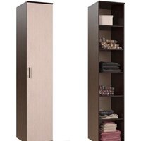 Шкаф-пенал Стендмебель Макарена ЛДСП ПН-301 (ясень шимо светлый/ясень шимо темный) - Превью изображения №2 — Интернет-магазин ПроЗаказ