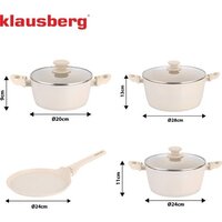 Набор кастрюль Klausberg KB-7963 - Превью изображения №6 — Интернет-магазин ПроЗаказ