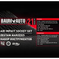 Универсальный набор инструментов BaumAuto BM-6212-5MPB (21 предмет) - Превью изображения №4 — Интернет-магазин ПроЗаказ