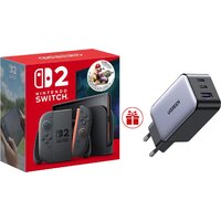 Nintendo Switch 2 (Mario Kart World Bundle) + зарядное устройство Ugreen CD244 10335 по акции