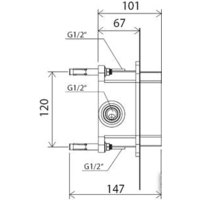 Скрытый механизм Ravak R-box RB 070.50 [X070052] - Превью изображения №9 — Интернет-магазин ПроЗаказ