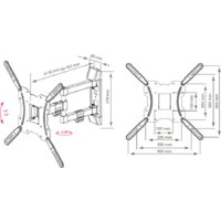 Кронштейн для телевизора Kromax GALACTIC-40 (черный) - Превью изображения №2 — Интернет-магазин ПроЗаказ