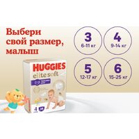 Подгузники Huggies Elite Soft Box 4 (108 шт) - Превью изображения №6 — Интернет-магазин ПроЗаказ