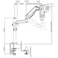 Кронштейн для монитора Maclean MC-775 (черный) - Превью изображения №9 — Интернет-магазин ПроЗаказ