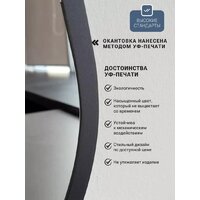 Зеркало с подсветкой  EMZE 45x77 LED.UV.NF.45.77.CHE.SW.4K (черный с УФ-окантовкой и подсветкой) - Превью изображения №7 — Интернет-магазин ПроЗаказ